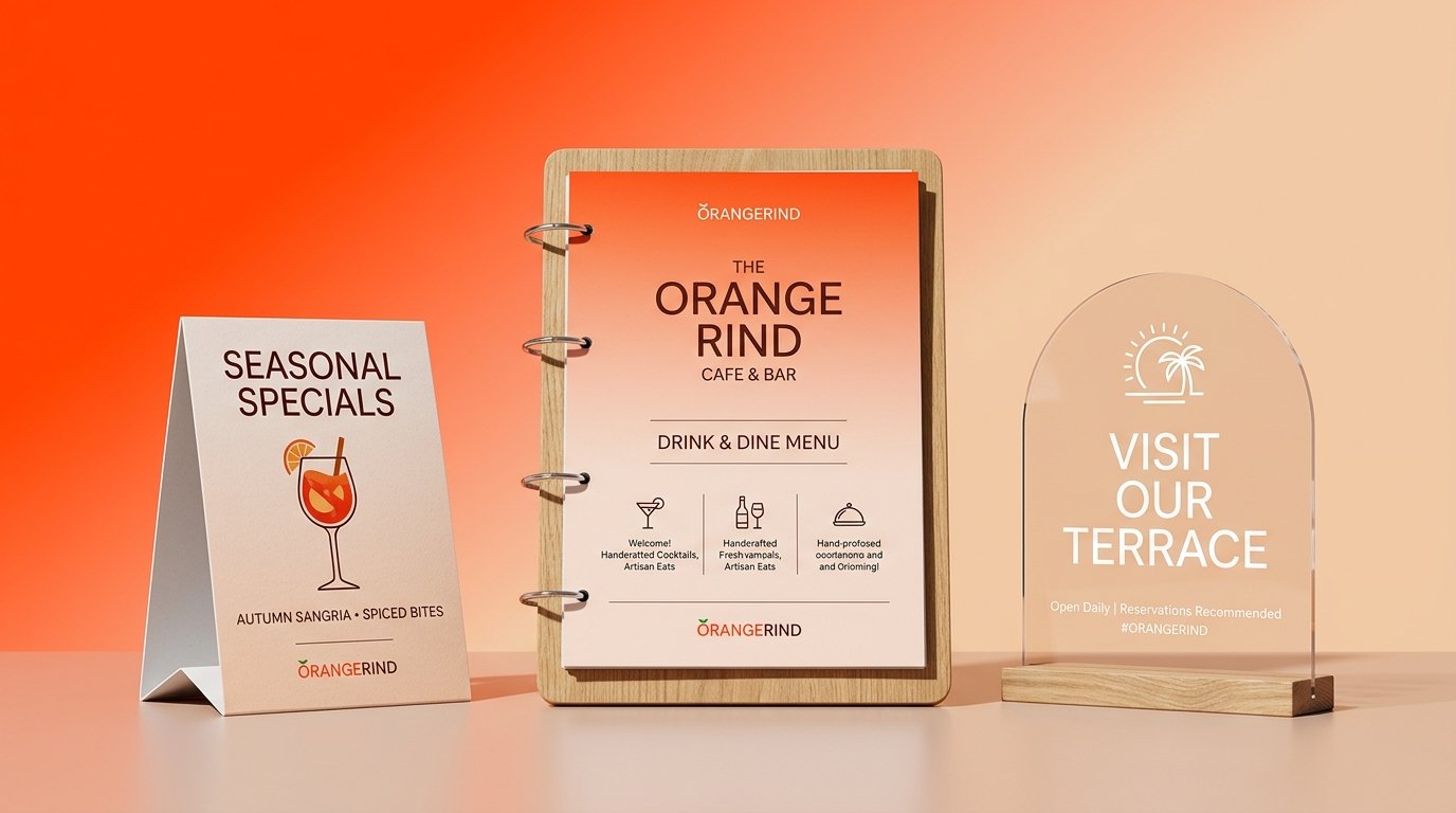 Custom Menu and Signs Design