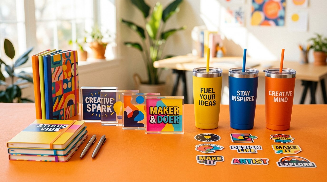 Branded print pieces designed by Feddora