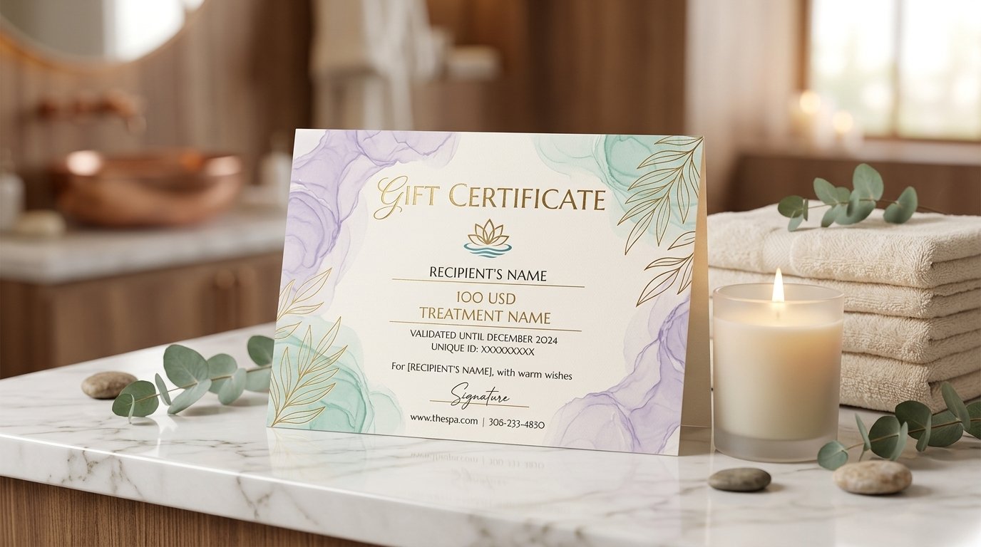 Luxury Spa Gift Certificate