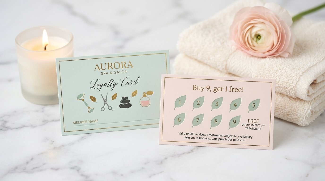 Luxury Spa and Salon Reward Card