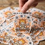 Overthinking Cat Sticker view 2