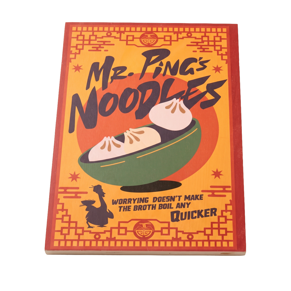 Retro Noodle Shop Wood Sign: Steamed Buns & Broth
