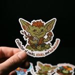 Collector of Bad Decisions Goblin Sticker view 4